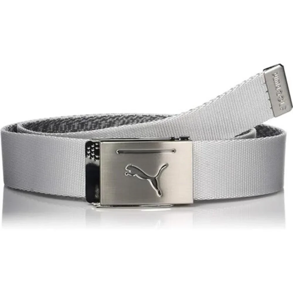 Puma‎ Golf Men's Reversible Web Belt Metal Clamp Buckle